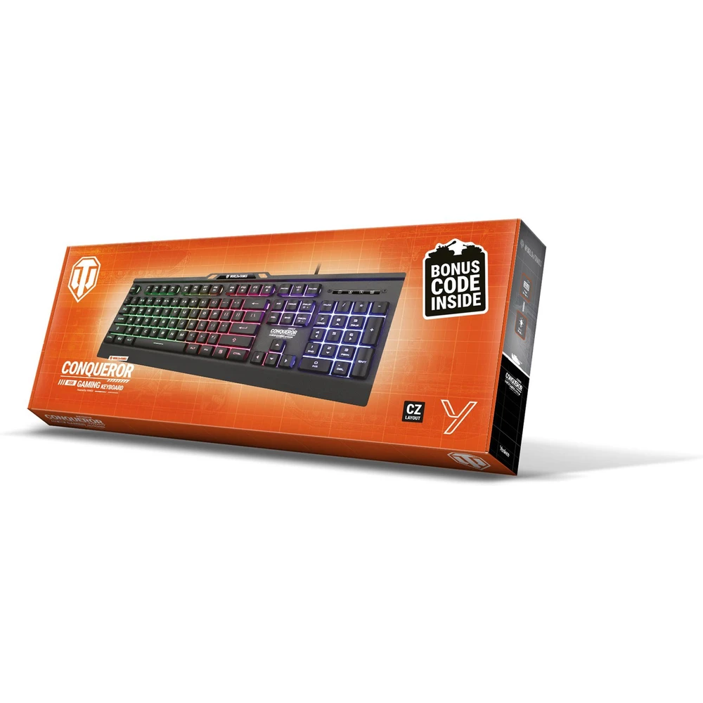 YENKEE CONQUEROR herní klávesnice černá