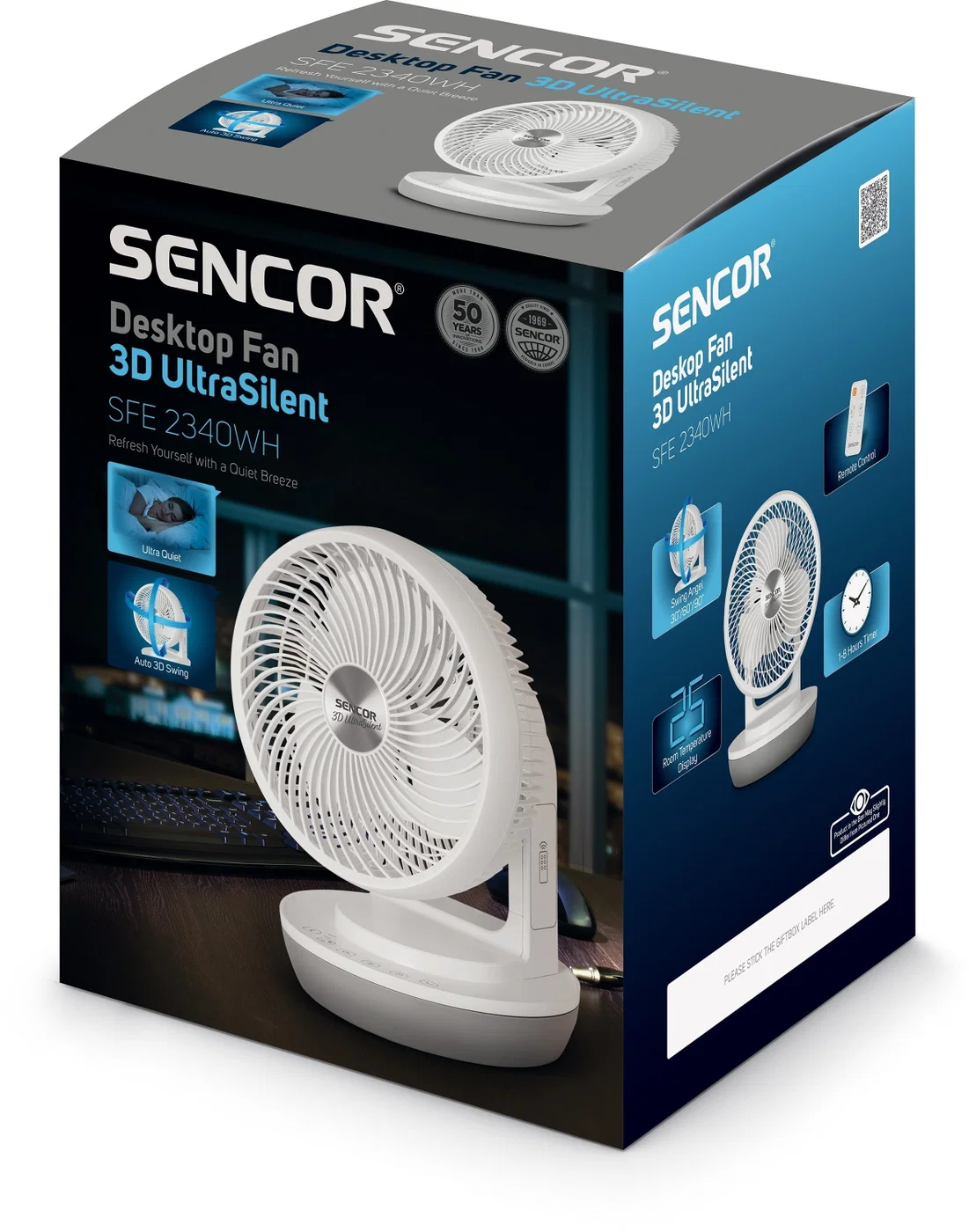 Stolní ventilátor Sencor SFE 2340WH