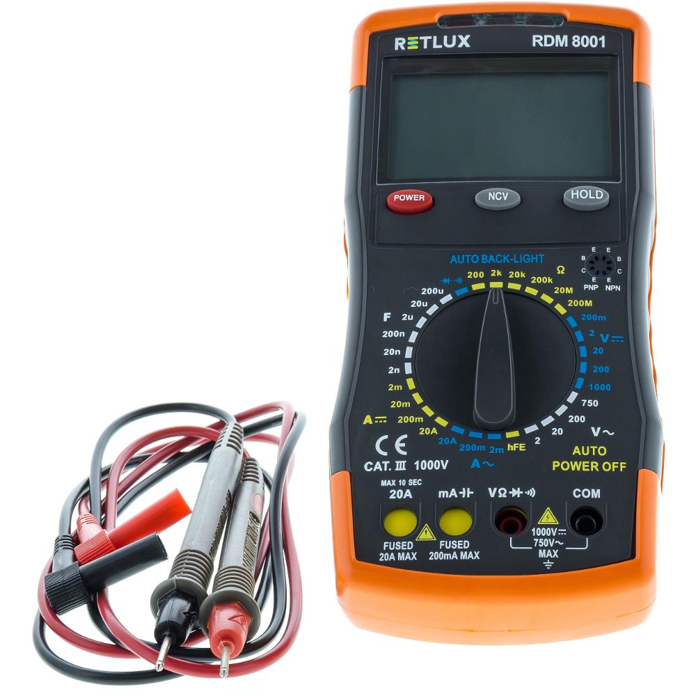 RETLUX RDM 8001 – profesionální digitální multimetr