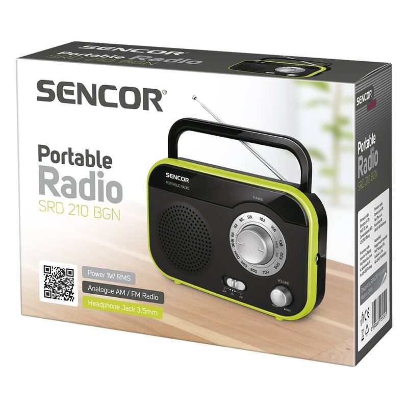 SENCOR SRD 210 BGN – přenosný radiopřijímač