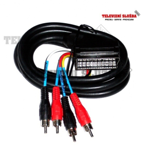 SCART-4xCINCH 1,5M