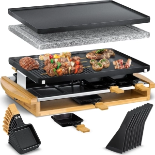 KESSER® Raclette-Grill s přírodním grilovacím kamenem (8 osob, 1200 W)