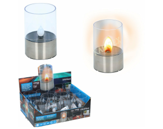 Solární LED svíčka Grundig Ø 7,5 × 11 cm